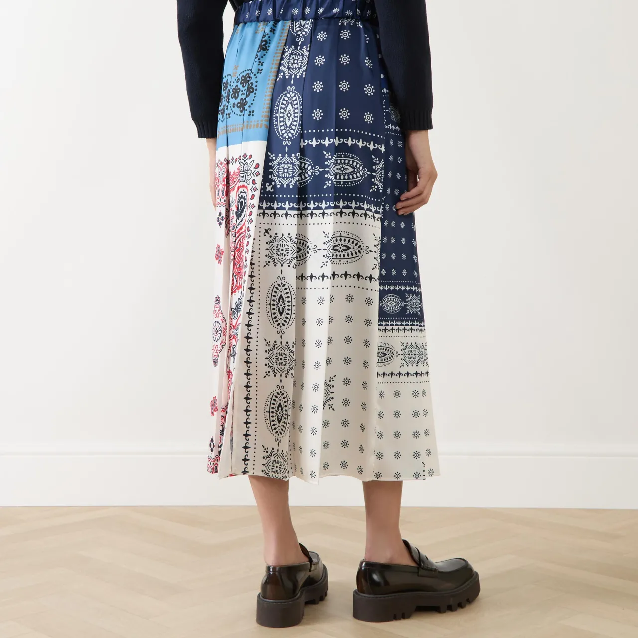 Outlet Luna Bandana Pleated Skirt Women Skirts