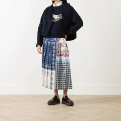 Outlet Luna Bandana Pleated Skirt Women Skirts