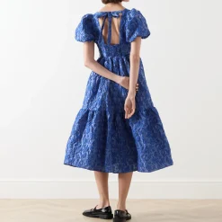 Hot Luna Floral Jacquard Dress Women Dresses|Occasion Dressing