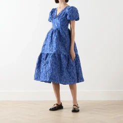 Hot Luna Floral Jacquard Dress Women Dresses|Occasion Dressing