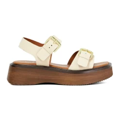 Hot Luno Double Strap Flatform Sandals Women Heels