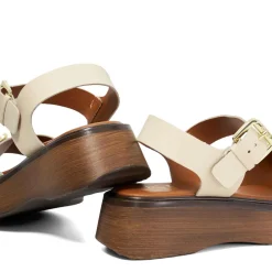 Hot Luno Double Strap Flatform Sandals Women Heels