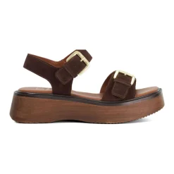 Hot Luno Double Strap Flatform Sandals Women Sandals