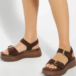 Hot Luno Double Strap Flatform Sandals Women Sandals