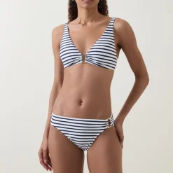 Online Lux Striped Triangle Bikini Top Women Swimwear & Beachwear