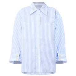 Sale Lynne Double Pocket Striped Shirt Women Tops