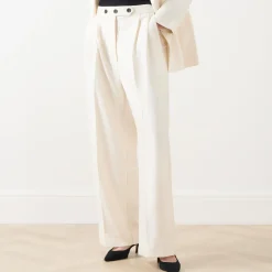 Outlet Lynzoo High-Rise Wide Leg Trousers Women Trousers & Shorts