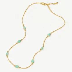 New Magma Gemstone Charm Choker Necklace Women Necklaces