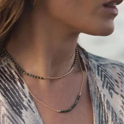 Hot Malachite Ibiza Beaded Necklace Women Necklaces