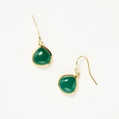 Sale Maldives Drop Earrings Green Onyx Women Earrings