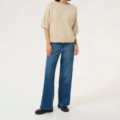 Hot Malene Textured Sweater Women Sweaters & Cardigans