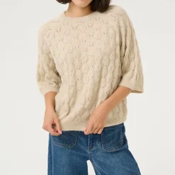 Hot Malene Textured Sweater Women Sweaters & Cardigans
