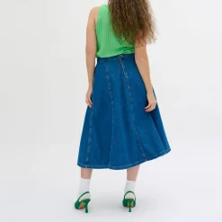 Hot Malo High-Rise Denim Skirt Women Skirts