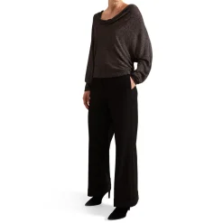 Clearance Malti Metallic-Knit Sweater Women Sweaters & Cardigans