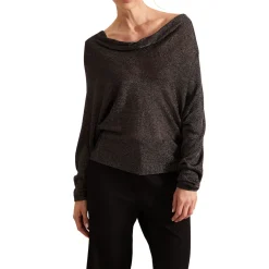 Clearance Malti Metallic-Knit Sweater Women Sweaters & Cardigans