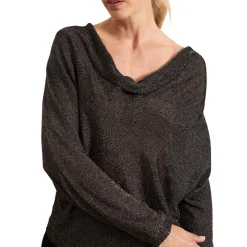 Clearance Malti Metallic-Knit Sweater Women Sweaters & Cardigans