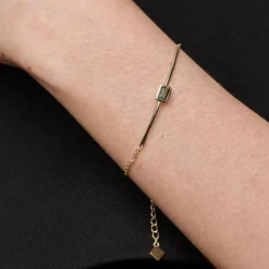 New Manhattan Green Tourmaline Bracelet Women Bracelets