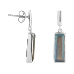 Manhattan Labradorite Drop Earrings Women Earrings
