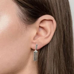 Manhattan Labradorite Drop Earrings Women Earrings