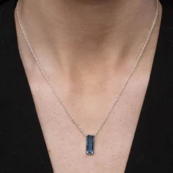 Hot Manhattan Lolite Pendant Necklace Women Necklaces