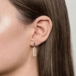 Online Manhattan Rose Quartz Drop Earrings Women Earrings