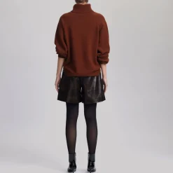 Sale Manzi Roll Turtleneck Wool Sweater Women Sweaters & Cardigans