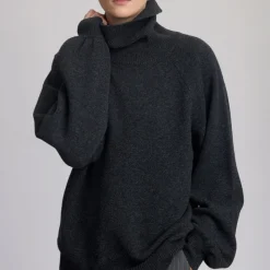 Hot Manzi Roll Turtleneck Wool Sweater Women Sweaters & Cardigans