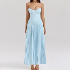 Clearance Marcella Pleated Gown Women Dresses