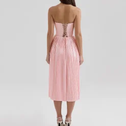 Marci Corset Pleated Dress Women Dresses