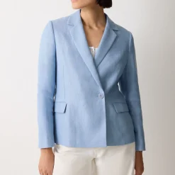 Online Maree Irish Linen Cropped Blazer Women Coats & Jackets