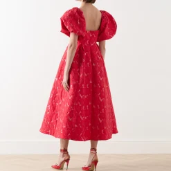 Online Maria Floral Jacquard Dress Women Dresses|Mother Of The Bride