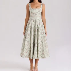 Sale Mariabella Floral Flared Dress Women Dresses