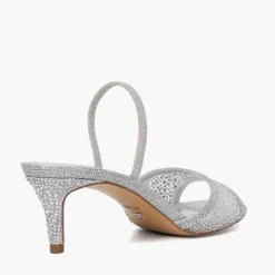 Clearance Mariko Embellished Open Toe Sandals Women Heels