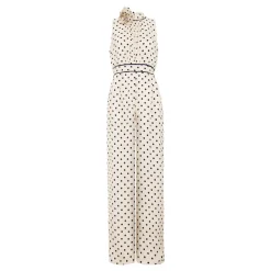 Hot Marilee Polka Dot Corsage Jumpsuit Women Jumpsuits