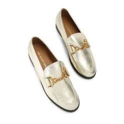 Hot Marrisa Metallic Leather Loafers Women Loafers