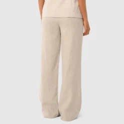 Discount Martha Wide Leg Linen Trousers Women Trousers & Shorts