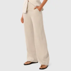 Discount Martha Wide Leg Linen Trousers Women Trousers & Shorts