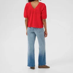 Masha Open Knit Top Women Sweaters & Cardigans