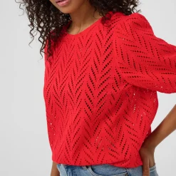 Masha Open Knit Top Women Sweaters & Cardigans