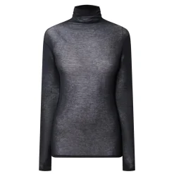 Clearance Massachusetts Fine-Knit Turtleneck Women Tops