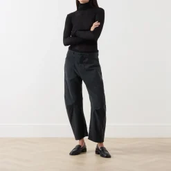 Clearance Massachusetts Fine-Knit Turtleneck Women Tops