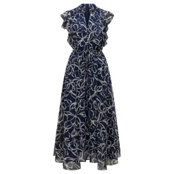 Best Maxwell Flutter Printed Dress Women Dresses