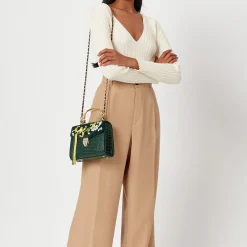 Mayfair® Embroidered Bird of Paradise Midi Crossbody Bag Women Crossbody Bags|Top Handle Bags