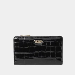 New Mayfair® Patent-Croc Coin & Cardholder Women Wallets