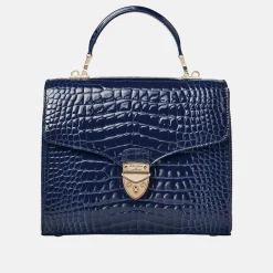 Clearance Mayfair® Patent-Croc Crossbody Bag Women Crossbody Bags|Top Handle Bags