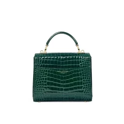 Outlet Mayfair® Patent-Croc Midi Crossbody Bag Women Crossbody Bags