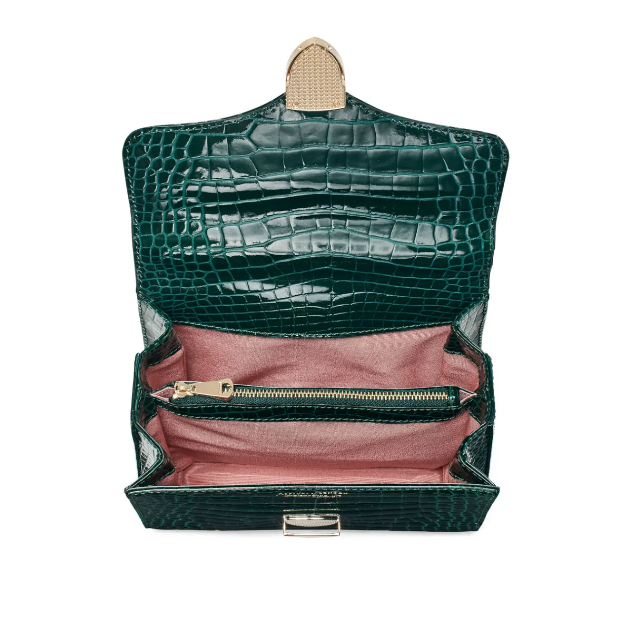 Outlet Mayfair® Patent-Croc Midi Crossbody Bag Women Crossbody Bags