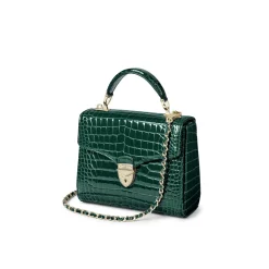 Outlet Mayfair® Patent-Croc Midi Crossbody Bag Women Crossbody Bags