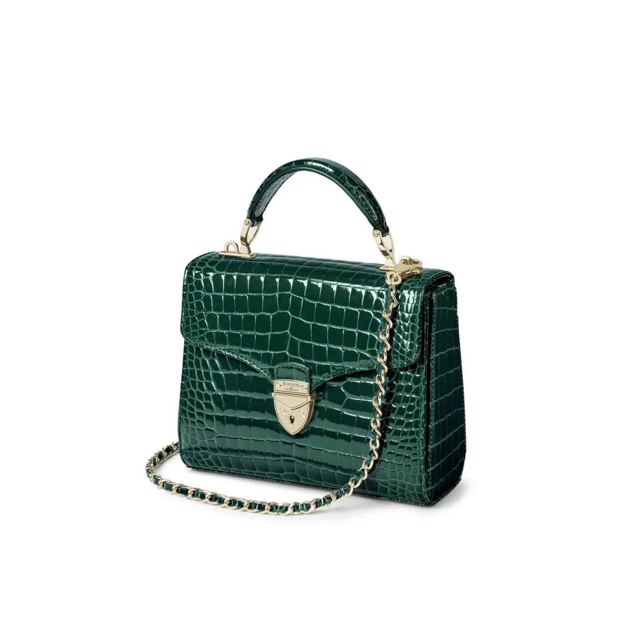 Outlet Mayfair® Patent-Croc Midi Crossbody Bag Women Crossbody Bags