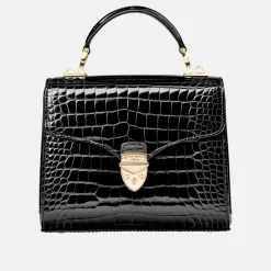 Sale Mayfair® Patent-Croc Midi Crossbody Bag Women Crossbody Bags|Top Handle Bags